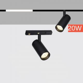 Proiector LED Sina Magnetica, Lumina Calda Neutra, Reglabil, 20W, Negru