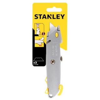 Cutter Stanley cu lama retractabila, 160 mm, 3 lame incluse