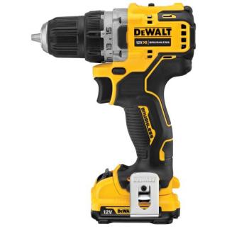 Masina de gaurit  insurubat DeWalt, DCD701D2, 2 trepte, 2 acumulatori XR Li-Ion 12 V 2Ah, motor fara perii, valiza pentru transport