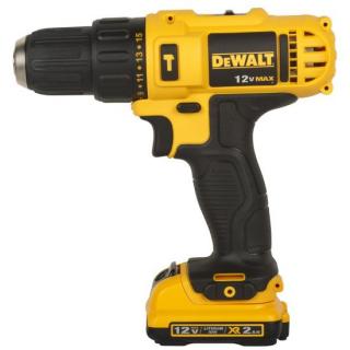 Masina de insurubat  gaurit cu percutie DeWalt, DCD716D2, 2 trepte, 2 acumulatori XR Li-Ion 12 V