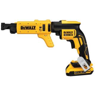 Masina de insurubat pentru gips-carton DeWalt, DCF620P2K, 2 acumulatori XR Li-ION 18 V 5.0 Ah, motor fara perii, magazie de suruburi, limitator de adancime, valiza pentru transport