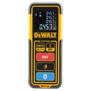 Telemetru DeWalt, DW099S, 30 m, precizie + - 2 mm, Tool Connect Bluetooth