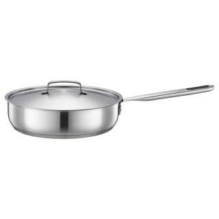 Tigaie cu capac, din otel inoxidabil, antiaderenta, Fiskars All Steel, O 26 cm