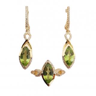 Set argint peridot