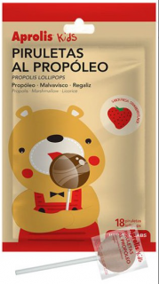 Acadele cu propolis si aroma de capsuni 18 acadele, 100, 8gr