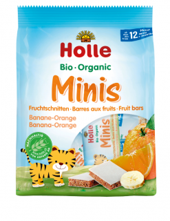 Batoane mini cu banane si portocale BIO, 100 g