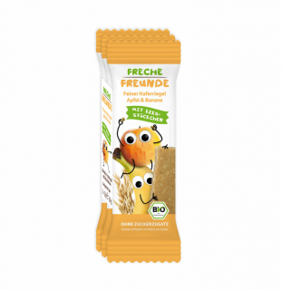 Baton de cereale cu banane si mere, bio, 3 x 23g