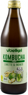 Bautura Bio Kombucha cu limete si ghimbir, 330ml