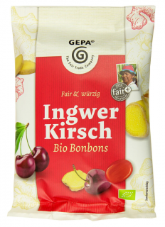 Bomboane bio cu ghimbir si cirese 100gr