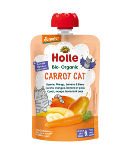 Carrot Cat - Piure de morcovi cu mango, banane si pere BIO 100 g