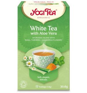 Ceai Bio Alb cu Aloe Vera, 17 pliculete 30.6gr Yogi Tea