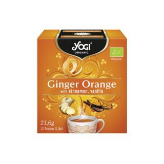 Ceai BIO cu portocale, ghimbir, scortisoara si vanilie, 12 plicuri - 21,6g Yogi Tea