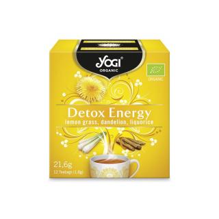 Ceai BIO detoxifiant cu lemongrass, papadie si lemn dulce, 12 plicuri - 21,6g Yogi Tea