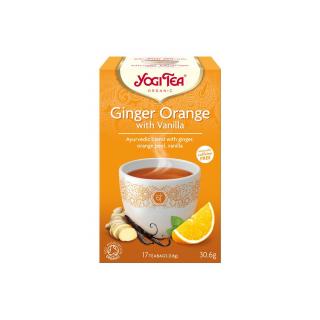 Ceai BIO ghimbir cu portocale si vanilie, 17 pliculete - 30.6g Yogi Tea