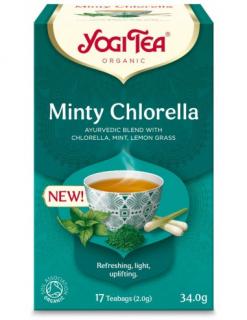 Ceai bio menta si chlorella, 17 pliculete x 2,0g (34,0g) Yogi Tea
