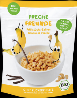 Cereale pentru mic dejun cu banane si vanilie bio 125G Erdbar