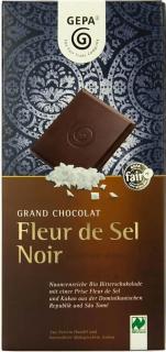 Ciocolata Bio neagra Fleur de Sel Noir,100 g Gepa