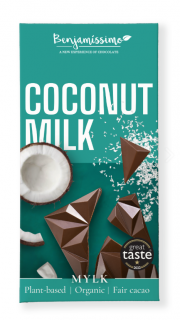 Ciocolata cu cocos, bio, 60g (fara gluten)