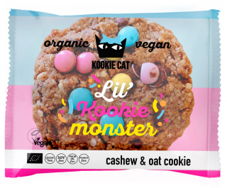 Cookie cu dropsuri de ciocolata colorata, fara gluten, bio 50g
