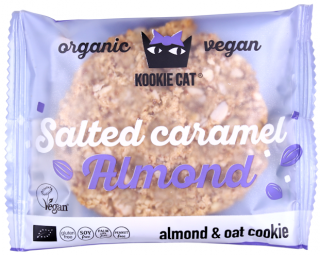 Cookie cu migdale si caramel sarat, fara gluten, bio 50g