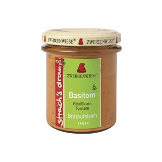 Crema tartinabila vegetala Basitom cu busuioc si tomate Zwergenwiese 160g