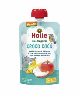 Croco Coco - Piure BIO de mere cu mango si nuca de cocos 100g