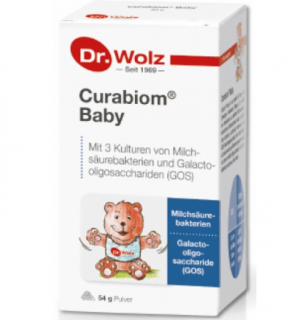 Curabiom Baby - pulbere cu trei culturi de lactobacili pentru bebe si gravidute Dr. Wolz 54g