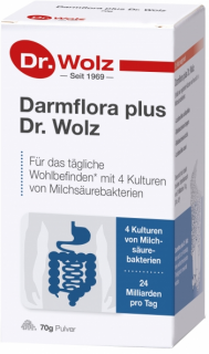 Darmflora plus cu 4 tipuri de culturi probiotice Dr. Wolz pulbere 70g