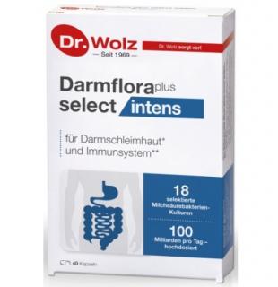Darmflora plus select intens cu 18 bacterii selectate Dr. Wolz 40cps