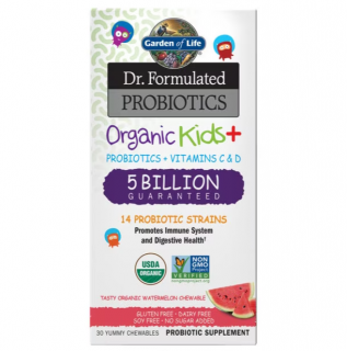 Dr. Formulated Probiotics Kids+, probiotic pentru copii, gust de pepene, 30 de jeleuri