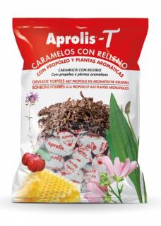 Dropsuri cu umplutura, plante aromatice si propolis, 100g Aprolis