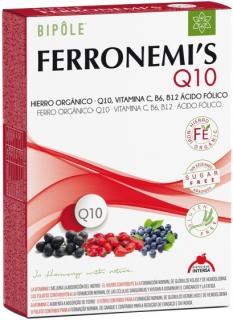 FERRONEMI S Q10 - formula naturala pentru absorbtia fierului, 20X10ML