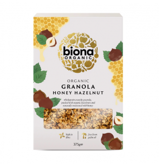Granola cu miere si alune de padure BIO, 375g