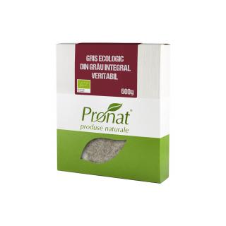 Gris BIO din grau integral veritabil, 600g