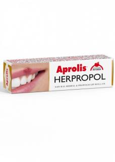 Herpropol balsam de buze Roll-on cu plante si propolis, 5ml Aprolis