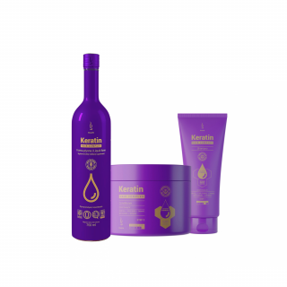 Keratin complet - pachet de produse pentru regenerarea parului post Covid19