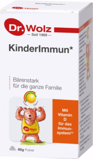 Kinder Immun natural cu colostrum, inulina, bacterii lactice, zinc si vitamina B, C si D3 Dr. Wolz pulbere 65g