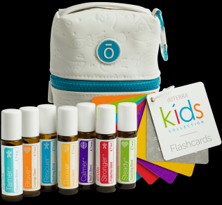 Kit doTerra Kids collection - sapte blend-uri speciale pentru copii 7x10ml + gentuta de voiaj