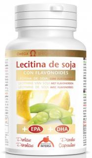 Lecitina de soia cu flavonoide + EPA + DHA, 144g Dieteticos Intersa