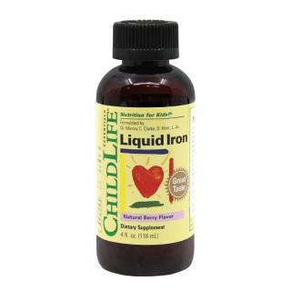 Liquid Iron, Natural Berry Childlife Essentials  - 118 ml