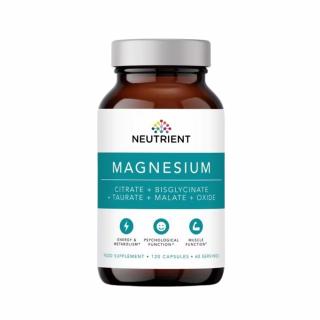 Magnesium Taurate, Bisglycinate, Citrate, Malate, Oxide 120 capsule, Neutrient