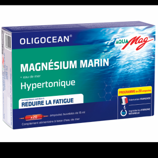 Magneziu marin Aquamag - Oligocean, 20 fiole x 15ml, 300ml