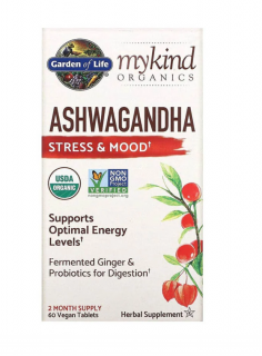 Mykind Ashwagandha ,Stress  Mood, 60 caps