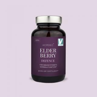 NORDBO Elderberry Defence, Remediu vegan impotriva racelii si gripei, 60 capsule