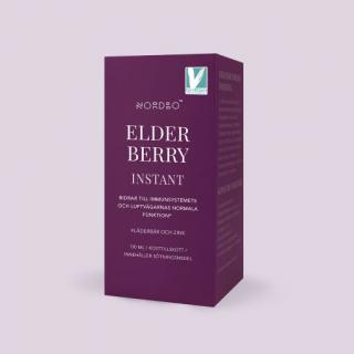 NORDBO Elderberry Instant, Sirop vegan impotriva racelii si gripei, 120 ml