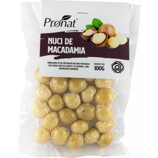 Nuci macadamia crude, 100 g
