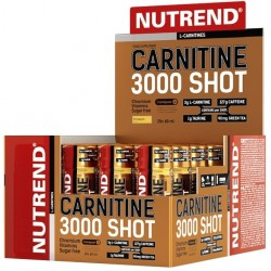 Nutrend L Carnitine 3000 shot, capsuni, 20 fiole x 60ml