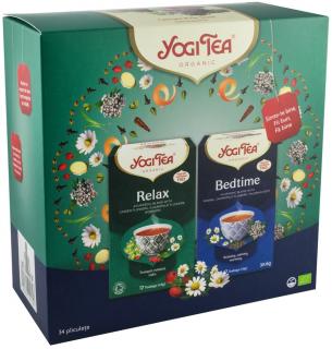 Pachet 1X Ceai Bio Calmant, 17 Pliculete X 1,8G (30,6G) + 1X Ceai Bio De Seara, 17 Pliculete 30.6 G Yogi Tea