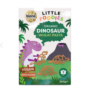 Paste dinozauri din grau integral pentru copii, bio, 250g, Biona