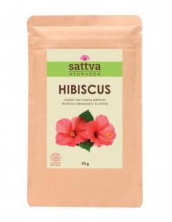 Pudra de hibiscus, 70gr ,   Sattva Ayurveda